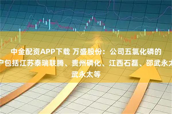 中金配资APP下载 万盛股份：公司五氯化磷的客户包括江苏泰瑞联腾、贵州磷化、江西石磊、邵武永太等