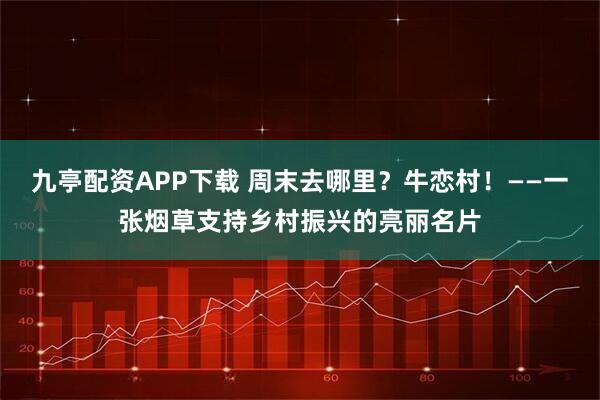 九亭配资APP下载 周末去哪里？牛恋村！——一张烟草支持乡村振兴的亮丽名片